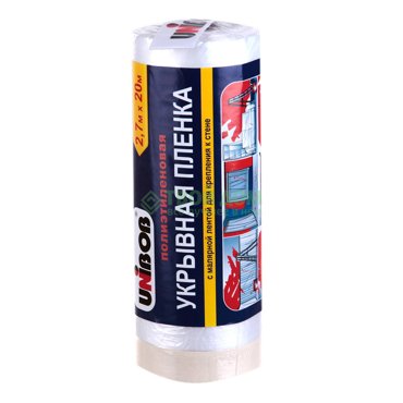 Укрывная пленка Unibob с малярной лентой 27х20 м 379₽