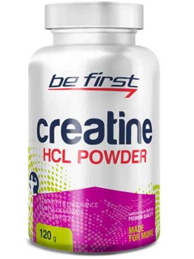 Креатин Be First Creatine HCL Powder 120 гр нейтральный 640₽