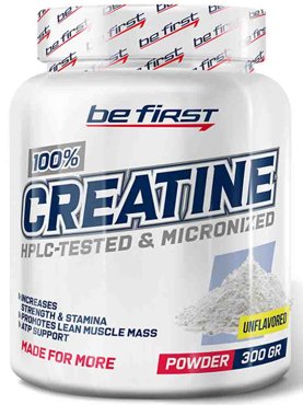 Креатин Be First Creatine Powder 300 гр нейтральный 496₽