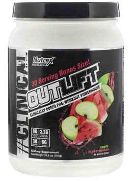 Предтренировочные комплексы Nutrex Outlift 253 гр черника-лимонад 1630₽