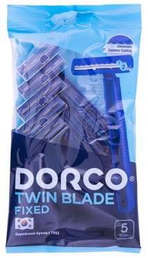 Бритвенный станок Twin Blade Fixed одноразовый 2 лезвия 5шт 91₽