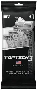 Бритвы TopTech 3 одноразовые 4шт - Vprokru Перекрёсток 319₽