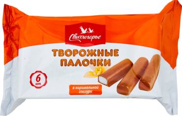 Творожные палочки Свитлогорье ванильные в карамельной глазури 23 180г 219₽