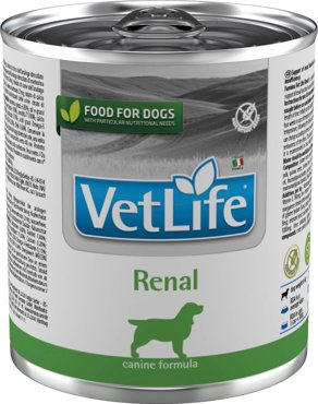Влажный корм для собак Farmina Vet Life Dog Renal диетический с курицей при болезни почек и почечной недостаточности 300 упаковка 6 шт 449₽