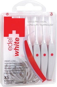 Ершик межзубный EdelWhite Profi-Line XS 042мм с защитными колпачками 6шт 421₽