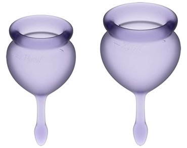 Набор менструальных чаш Satisfyer Feel good Menstrual Cup Lila J1763-6 2шт 1727₽
