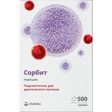 Подсластитель сорбит VitatekaВитатека порошок 500г 396₽