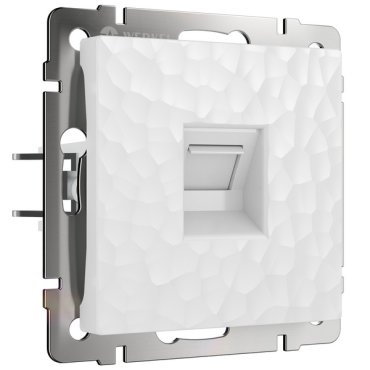 Розетка Ethernet RJ-45 белый a052015 Werkel Встраиваемые механизмы Hammer белые W1281001 1074₽