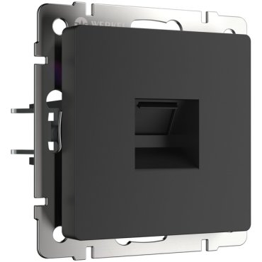Розетка Ethernet RJ-45 черный матовый a051606 Werkel Встраиваемые механизмы черные W1181008 1269₽