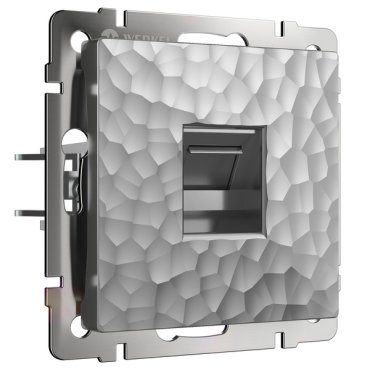 Розетка Ethernet RJ-45 серебряный a052071 Werkel Встраиваемые механизмы Hammer серебряные W1281006 1395₽