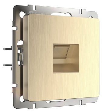 Розетка Ethernet RJ-45 шампань рифленый a051424 Werkel Встраиваемые механизмы шампань рифленый W1181010 1317₽