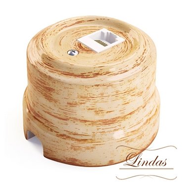 Розетка RJ-45 декор Кедр 32024 Lindas 2475₽