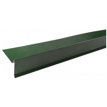 планка торцевая Технониколь 75x25x65x5 мм пластизол 2м RAL 6007 зеленая 459₽