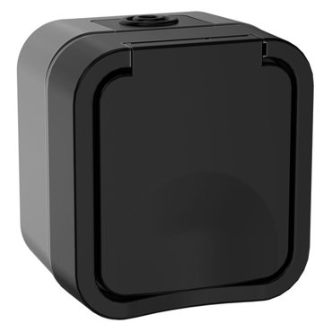 розетка 1 пост IEK Tors 16А IP55 графит 719₽