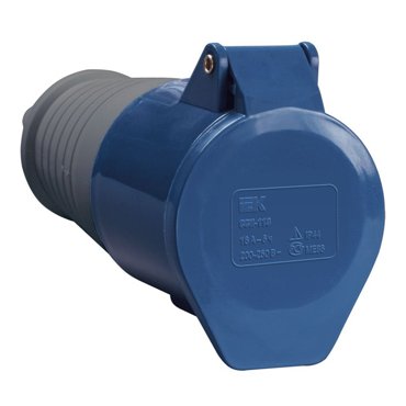 розетка силовая кабельная IEK переносная ССИ-213 16А-6ч 220В 2PPE IP44 275₽