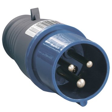 вилка силовая кабельная IEK переносная ССИ-013 16А-6ч 220В 2PPE IP44 316₽
