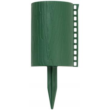 Бордюр садовый декоративный Пеньки 15x160 см цвет хаки 328₽