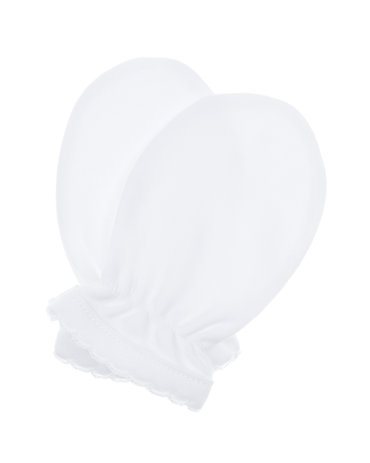 Белые варежки-царапки из хлопка Lyda Baby 1499₽