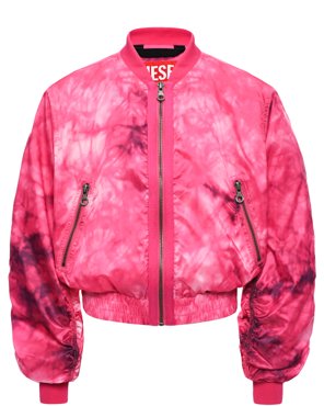 Куртка-бомбер с принтом tie dye розовая Diesel 19599₽