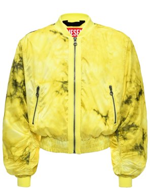Куртка-бомбер с принтом tie dye желтая Diesel 20299₽