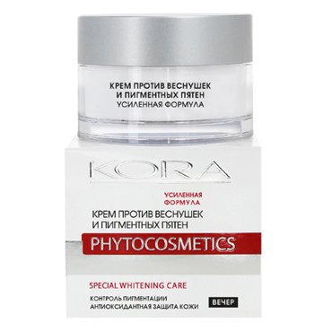 Кора Крем против веснушек и пигментных пятен 50 мл Кора Special Whitening Care 723₽