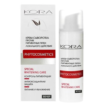 Кора Крем-сыворотка против пигментных пятен локального действия 30 мл Кора Special Whitening Care 775₽