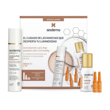 Sesderma Набор флюид для сияния кожи 50 мл спрей-мист с витамином С 30 мл сыворотка 4 х 15 мл Sesderma C-Vit 7605₽