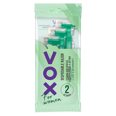 Станок для бритья одноразовый VOX FOR WOMEN 2 лезвия 4 шт 219₽