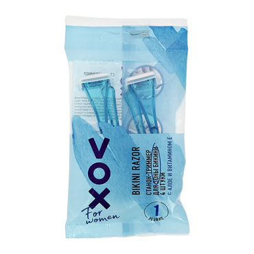 Станок-триммер VOX FOR WOMEN для зоны бикини 4 шт 169₽