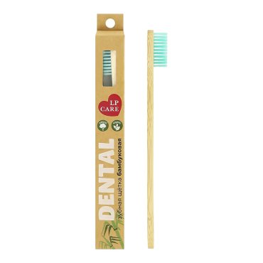 Щетка зубная LP CARE DENTAL бамбуковая зеленая средней жесткости 99₽