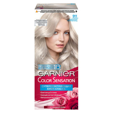 Краска для волос GARNIER COLOR SENSATION тон 911 Дымчатый Ультраблонд 60 мл 279₽