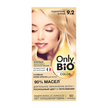 Крем-краска для волос ONLY BIO COLOR Тон 92 Пшеничный блонд 115 мл 199₽