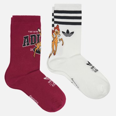 Комплект носков adidas Originals x Disney 2-Pack Crew цвет комбинированный размер 37-39 EU 1490₽