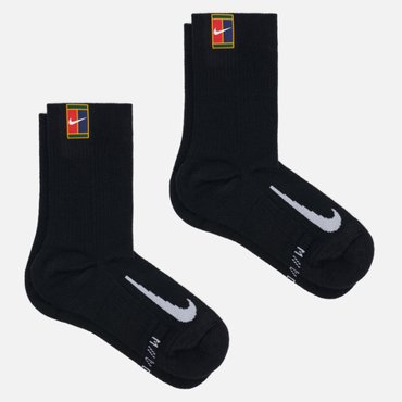 Комплект носков Nike 2-Pack Multiplier Crew Cushioned цвет чёрный размер 42-46 EU 1050₽