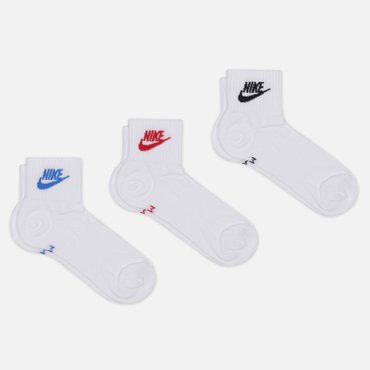 Комплект носков Nike 3-Pack Everyday Essential Ankle цвет белый размер 42-46 EU 1390₽