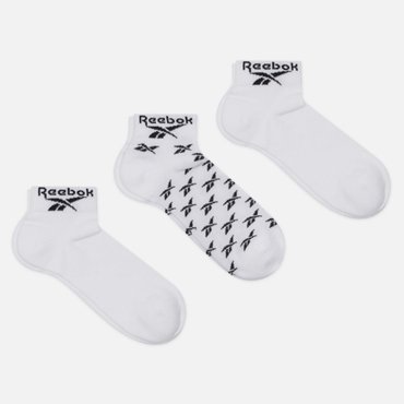 Комплект носков Reebok 3-Pack Classic Ankle цвет белый размер 43-45 EU 990₽