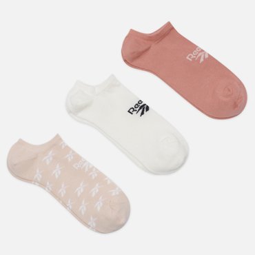 Комплект носков Reebok 3-Pack Classic Invisible цвет комбинированный размер 37-39 EU 990₽