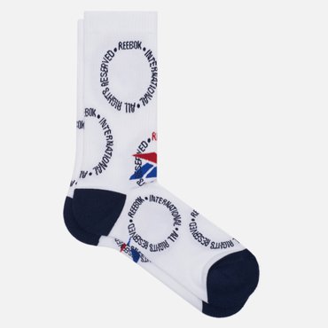 Носки Reebok Classic Polka Dots цвет белый размер 40-42 EU 400₽