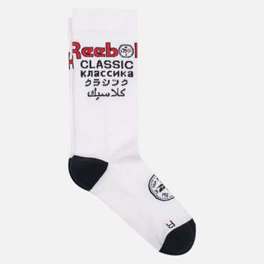 Носки Reebok Classic Road Trip цвет белый размер 40-42 EU 450₽