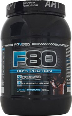 Мультикомпонентный протеин F-80 вкус Шоколад 1 кг IRONMAN 2469₽