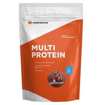 Мультикомпонентный протеин вкус Мокаччино 1 кг Pure Protein 1529₽
