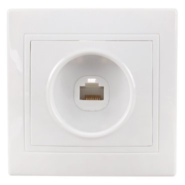 Розетка компьютерная скрытой установки без заземления белая TDM Electric Таймыр RJ45 SQ1814-0021 140₽