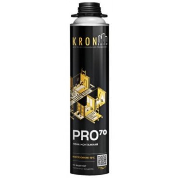 Пена монтажная Kronbuild профессиональная 950 г Всесезонная PRO FAS70 409₽