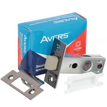 Защелка врезная Avers 5400-P-BN 25345 язычок пластиковый без ручек черный никель 166₽