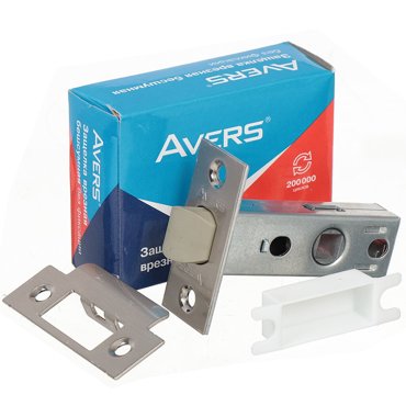 Защелка врезная Avers 5400-P-NIS 21100 язычок пластиковый без ручек матовый никель 149₽
