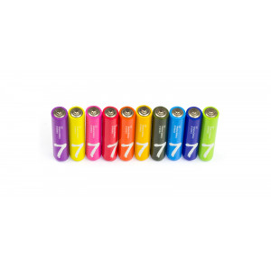 Батарейки алкалиновые ZMI Rainbow Zi7 типа AAА Сolored 10 шт 520₽