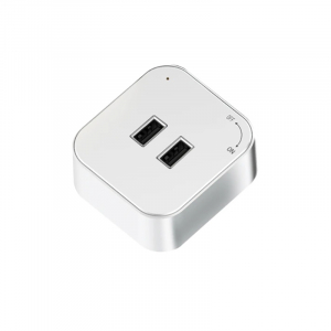 Трековая розетка-адаптер YouSmart Herepow 2 USB Silver 978₽
