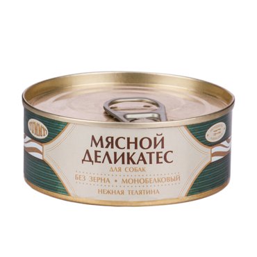 Yummy Влажный корм консервы для собак Мясной Деликатес с натуральной телятиной в желе 100 гр 115₽