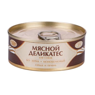 Yummy Влажный корм консервы для собак Мясной Деликатес с натуральным сердцем и печенью в желе 100 гр 115₽