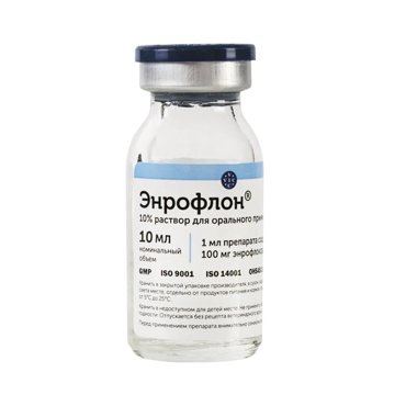DOCTOR VIC Энрофлон раствор для орального применения 10 при бактериальных имикоплазменных инфекциях сельскохозяйственных животных 10мл 99₽